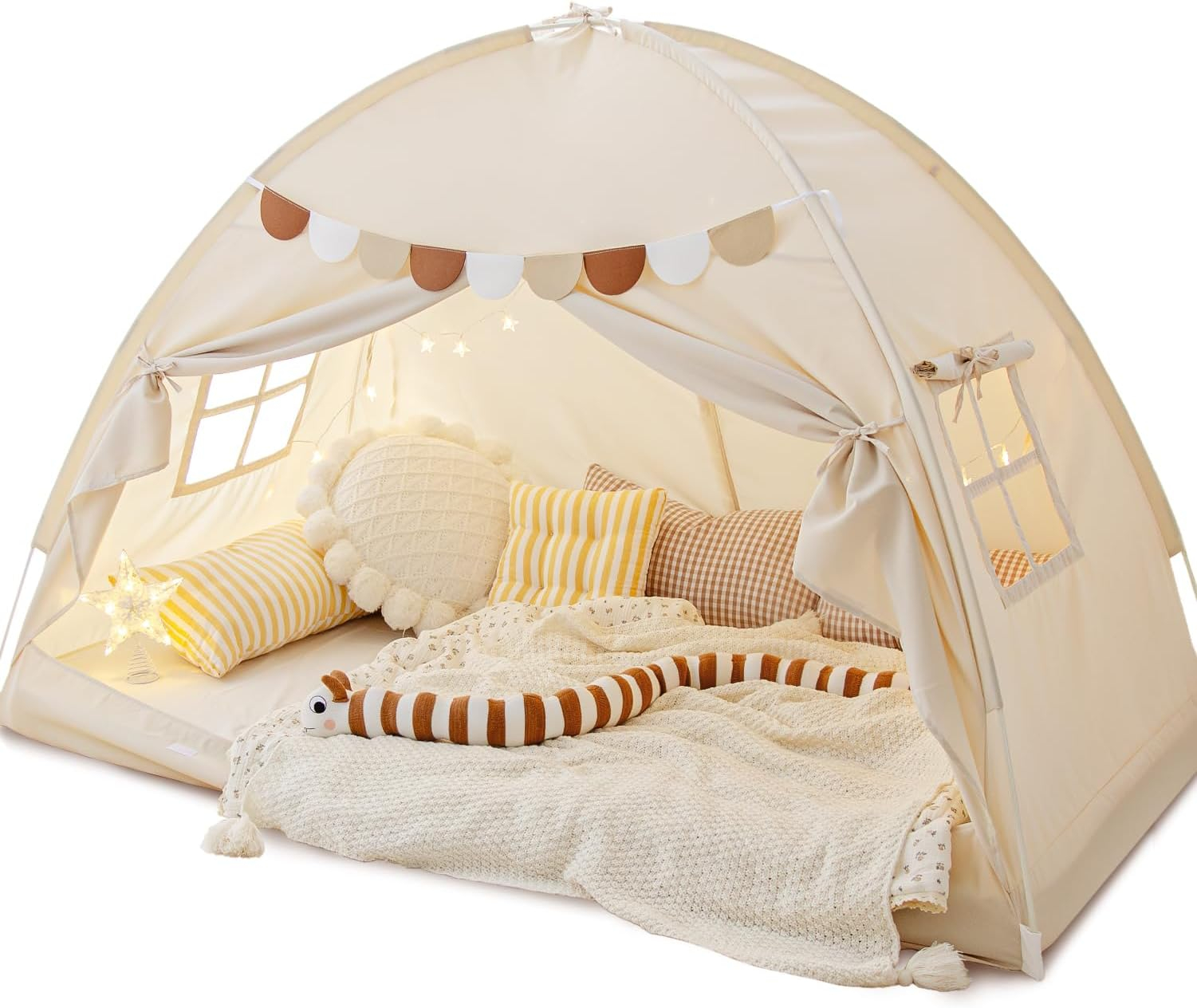 Amazon.com: Temaowz Bed Tent Twin - Privacy Tent For Bunk Bed, Portable ... regarding