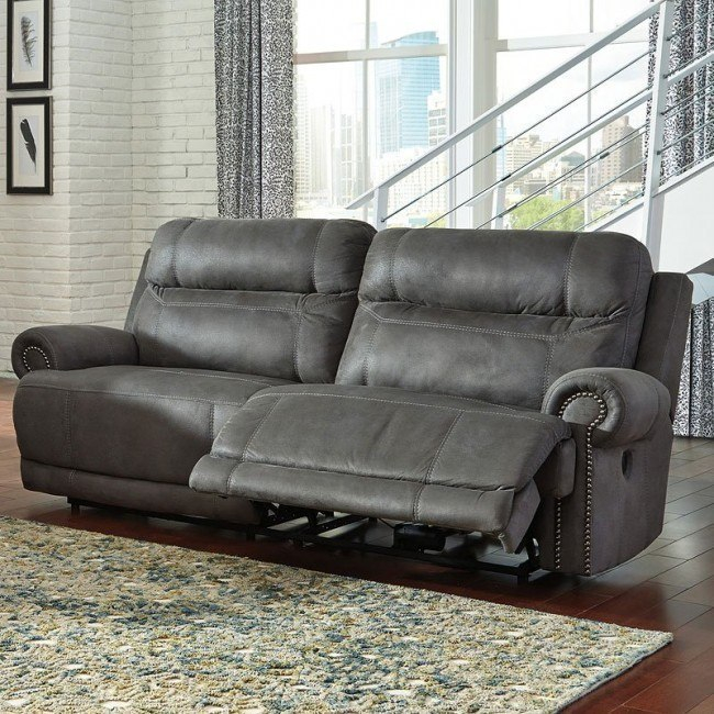 Austere Gray Reclining Sofa By Signature Design By Ashley, 1 Review(S ... inside