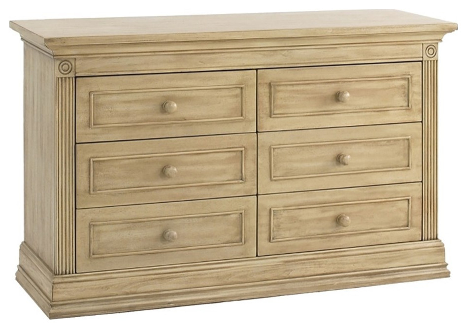 Baby Cache Montana 6-Drawer Traditional Wood Dresser In Driftwood ... inside Expert Insights into the Baby Cache Montana 6-Drawer Dresser's Design
