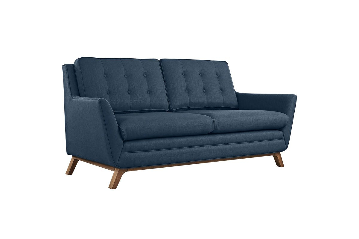 Beguile Upholstered Fabric Loveseat In Azure At Gardner-White intended for What to Know Before Bringing Home an Azure Beguile Sofa