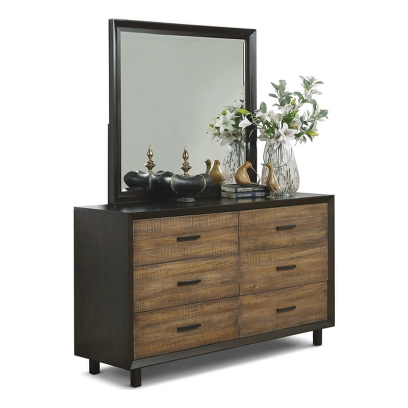 Bowery Hill Modern Rustic Brown Dresser Made From Walnut And Acacia ... in