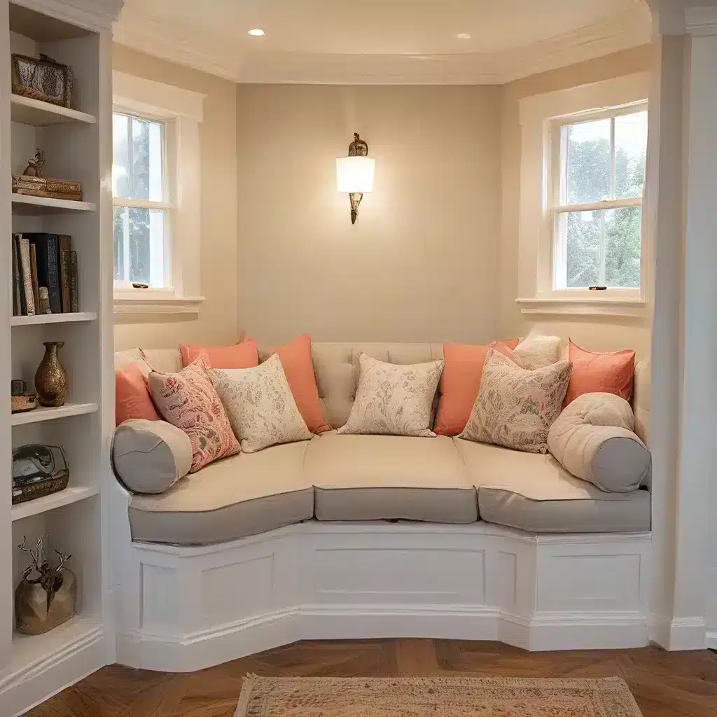 Built-In Seating: Customizing Cozy Corners - Sofaspectacular throughout Creating Cozy Corners with the Beige & Gold Ohnstad Shell Sofa