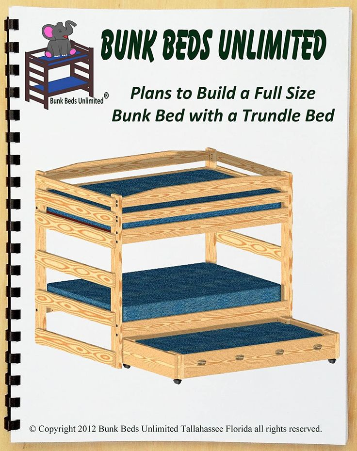 Bunk Bed Diy Woodworking Plan To Build Your Own Full Over Full Size ... regarding Expert Tips for Assembling Your Gewnee Wood Trundle Bunk Bed with Roof