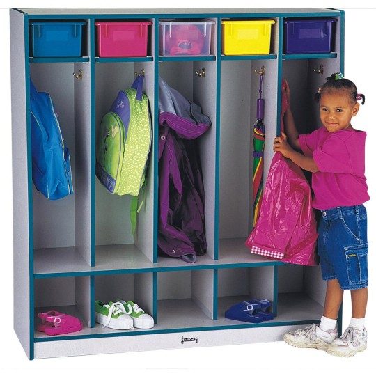 Buy Rainbow Accents 5-Section Locker With Step, Teal, Teal At S&Amp;S Worldwide with Expert Tips for Maximizing Space in Your Rainbow Accents 4 Section Locker Teal