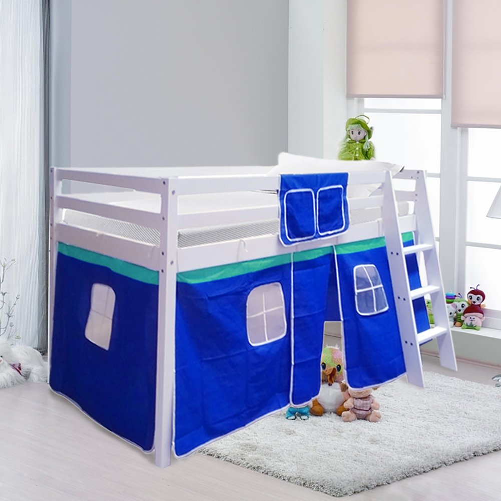 Buy Warmiehomy Cabin Bed Wooden Mid Er Cabin Bunk Bed Children Bed With ... inside