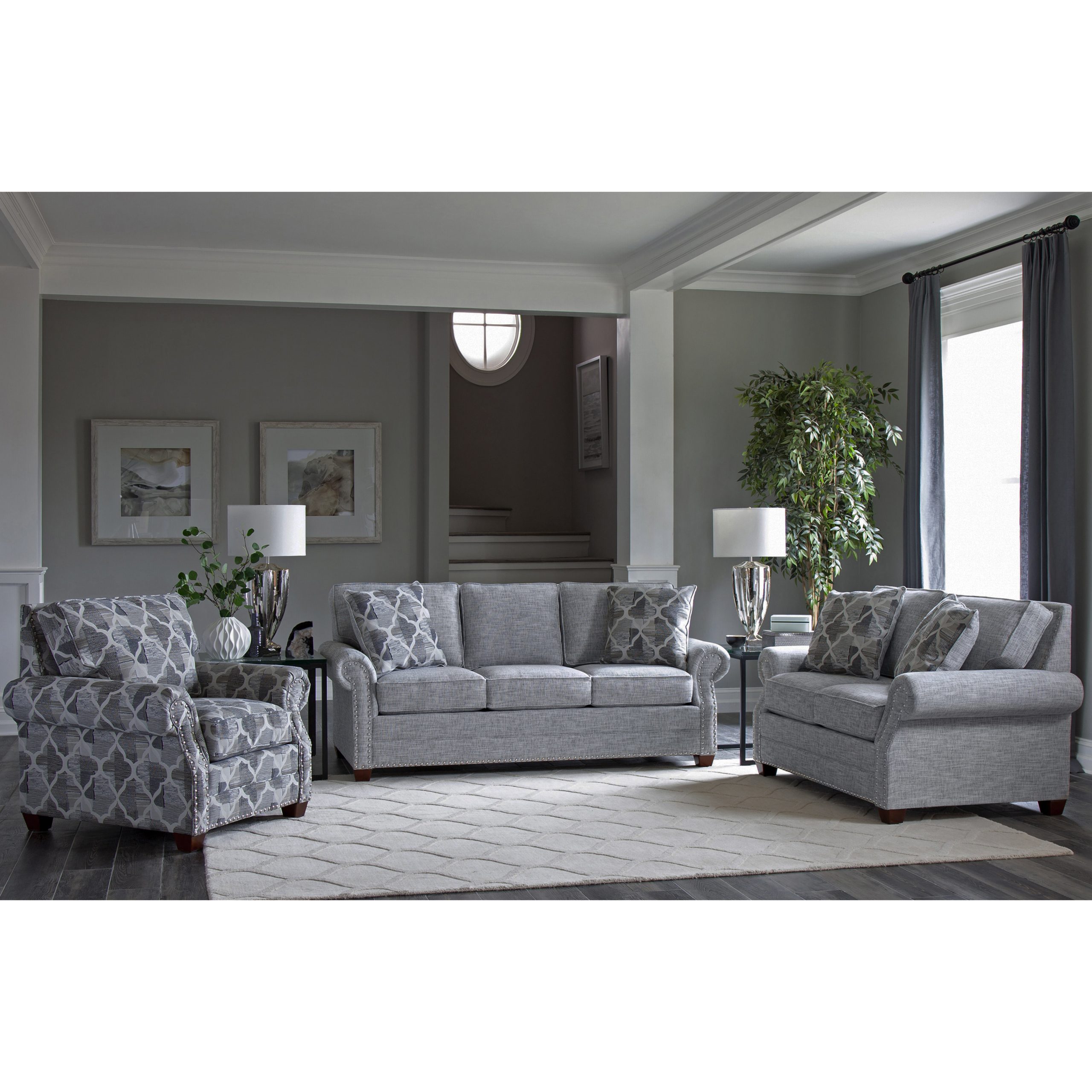 Canora Grey Peebles 3 Piece Sleeper Living Room Set | Wayfair intended for Transform Your Living Space with the Versatile Gray Engage 3-Piece Living Room Set
