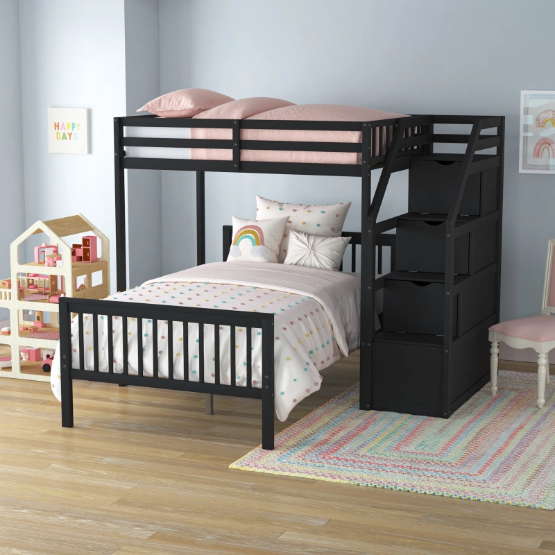 Clark – Black Bunk Bed – By Dream Decor – Paktameer throughout Finding the Perfect Fit Choosing the Right Black Bunk Bed for Your Child