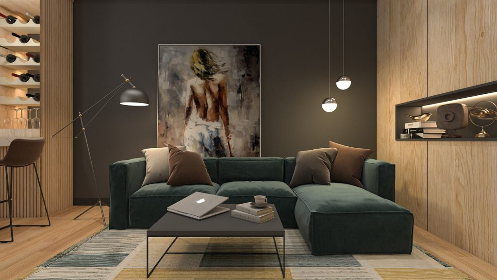 Cozy Corners: Creating Inviting Spaces With Lounge Furniture with Creating Cozy Corners with the Beige & Gold Ohnstad Shell Sofa