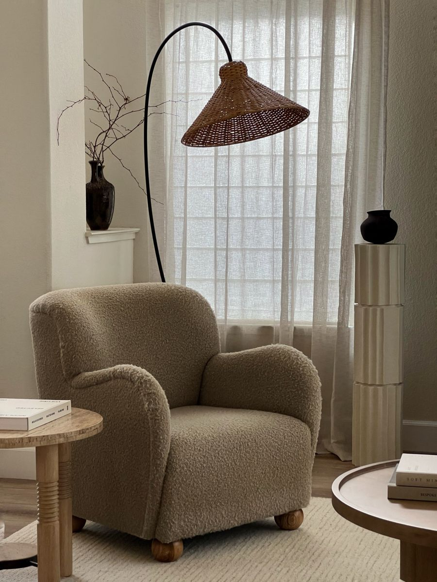 Cozy Corners Organic Modern Home – Artofit with Creating Cozy Corners with the Beige & Gold Ohnstad Shell Sofa