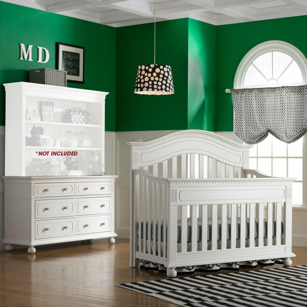 Dolce Babi Naples 2 Piece Nursery Set In Snow White - Crib &Amp; Double ... within