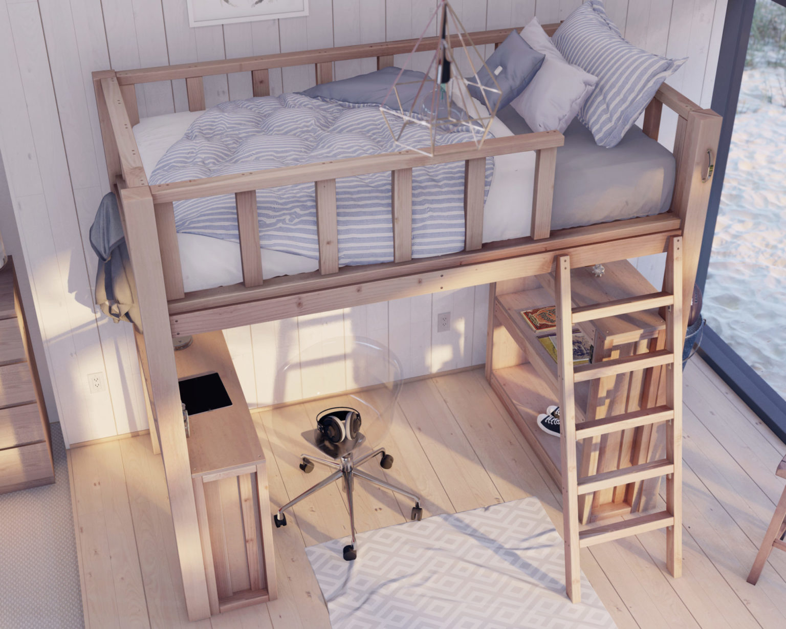 Easy Twin Loft Bed Diy Plan - Diy Projects Plans regarding Expert Tips for Assembling and Maintaining Your Black Twin Loft Bed