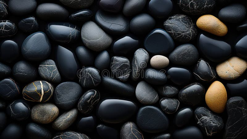 Ebony Pebble Intricacies Stock Illustration. Illustration Of Patterns ... with regard to