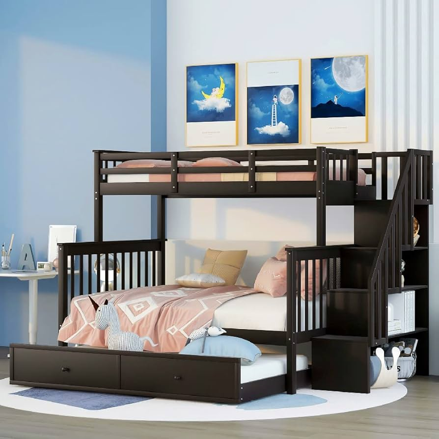 Elise Twin Over Full Bunk Bed Black within Transforming Bedrooms with the Versatile Flatiron Complete Twin Over Full Bunk Bed