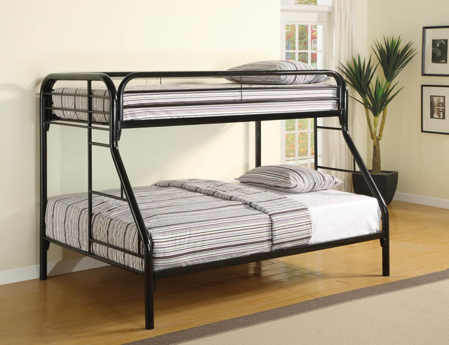Emma Mason Signature Julian Youth Twin/Full Bunk Bed In Black ... with regard to
