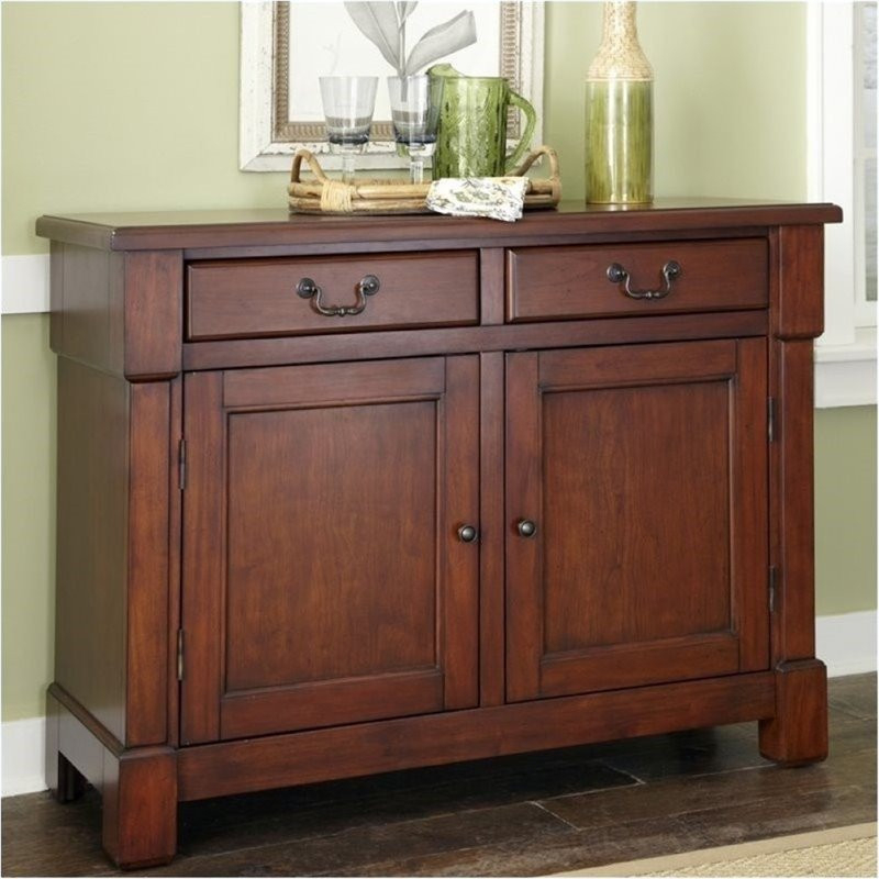 Fine Bowery Hill Buffet In Rustic Cherry 2023 Exclusively Sold At 45$ intended for Bringing Rustic Elegance Home with the Bowery Hill Chestnut Dresser