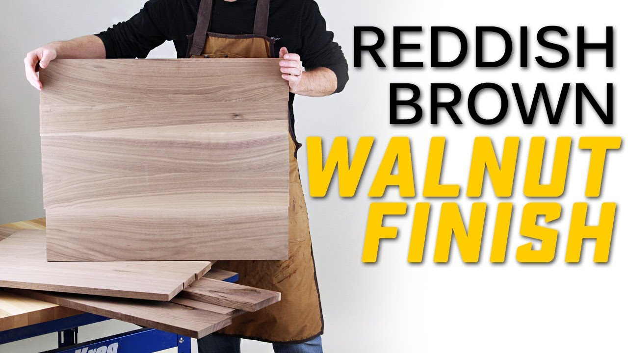 Finishing Walnut: 4 Steps To Create A Beautiful Reddish Brown Wood ... intended for Achieving a Sophisticated Look with Dark Brown Wood Finishes