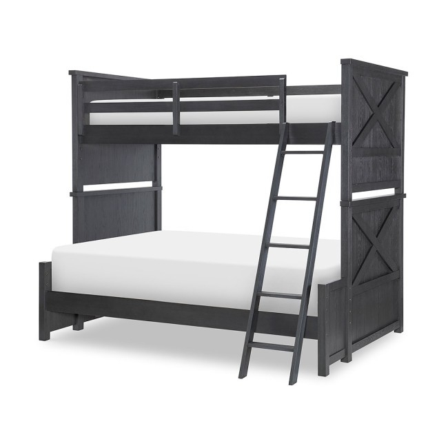 Flatiron Youth Twin Over Full Bunk Bed (Midnight) By Legacy Classic ... inside Transforming Bedrooms with the Versatile Flatiron Complete Twin Over Full Bunk Bed
