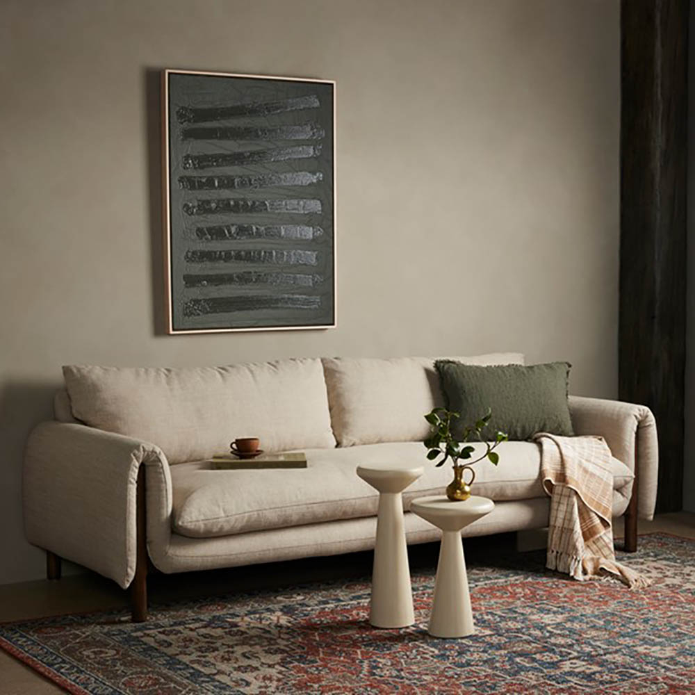 Fleming Sofa - Huis pertaining to Tips for Styling Your Fleming Sofa 95" in the Versatile Alcala Wheat Shade
