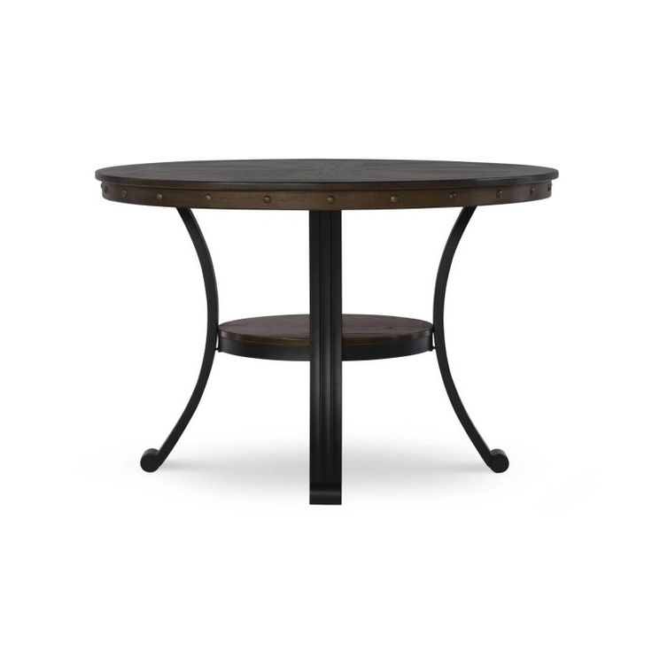 Franklin Dining Table Powell In Rustic Umber By Linon | Traditional ... with The Perfect Blend of Style and Comfort The Linon Franklin Dining Experience