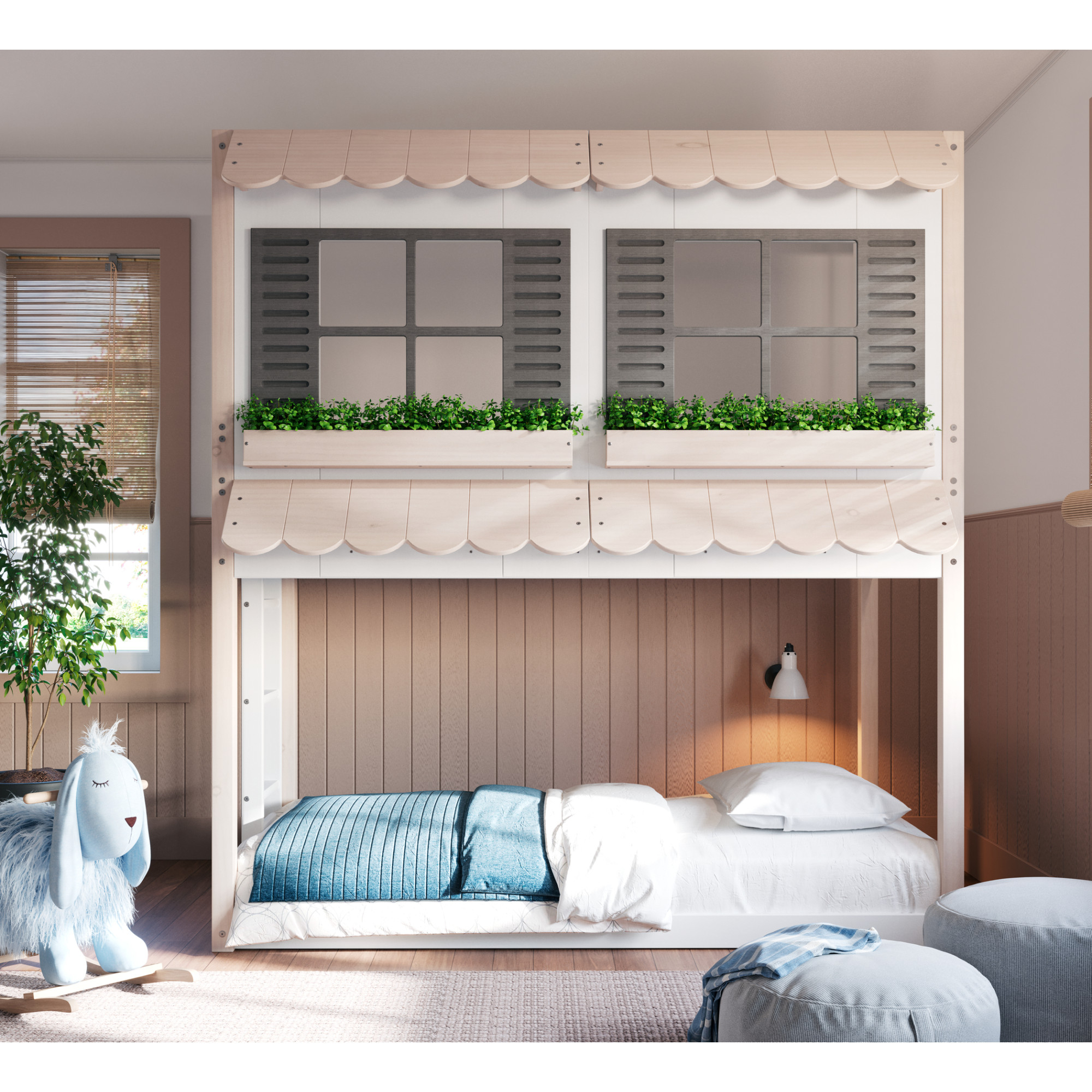 Garden Cottage Twin Over Twin Bunk Bed | Bunk Beds | Child Craft intended for The Enduring Appeal of the Homelegance Rowe Twin/Twin Bunk Bed in Dark Cherry