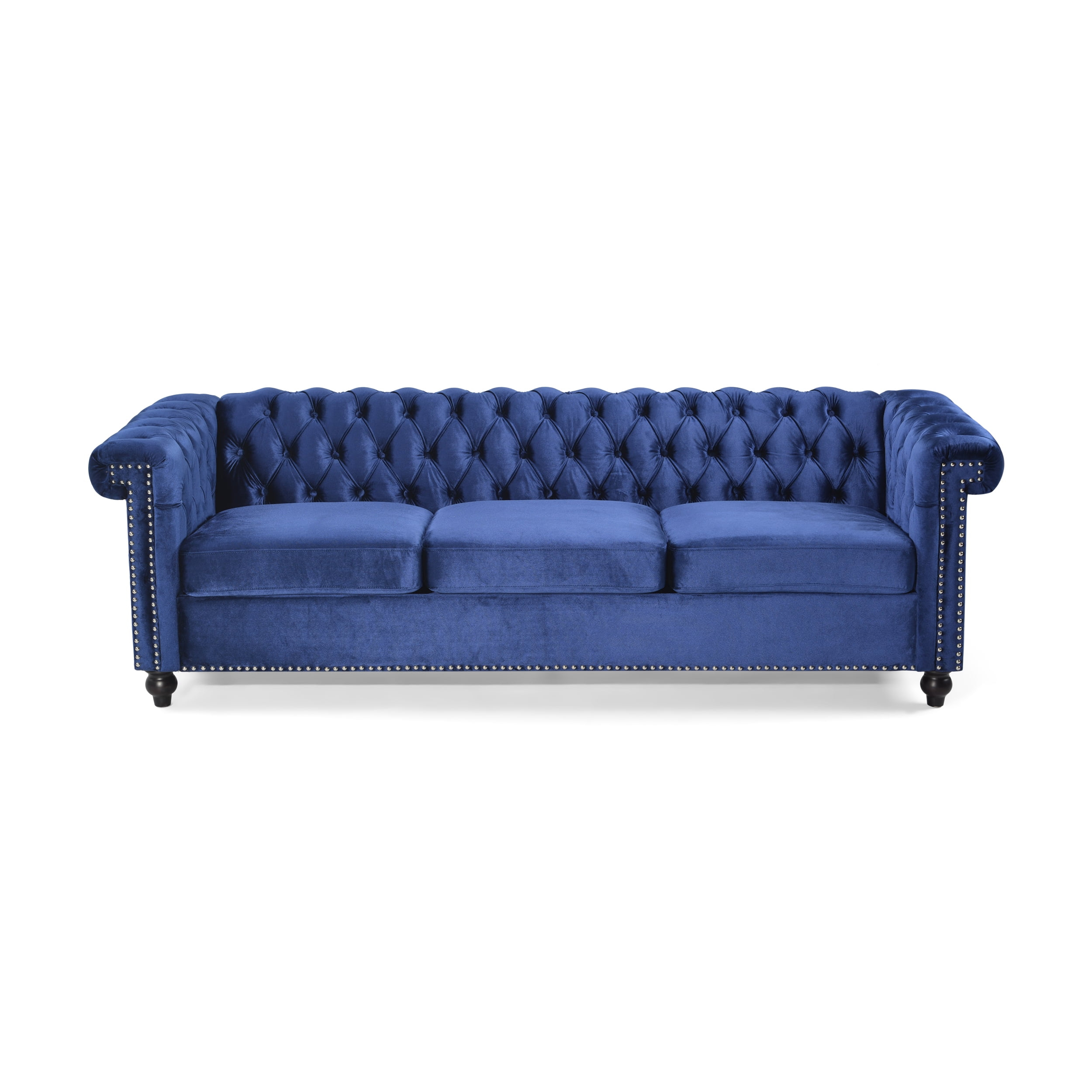Gdf Studio Anders Traditional Velvet Tufted Chesterfield 3 Seater Couch ... in Adding a pop of color with the GDF Studio Eunice Tufted Sofa