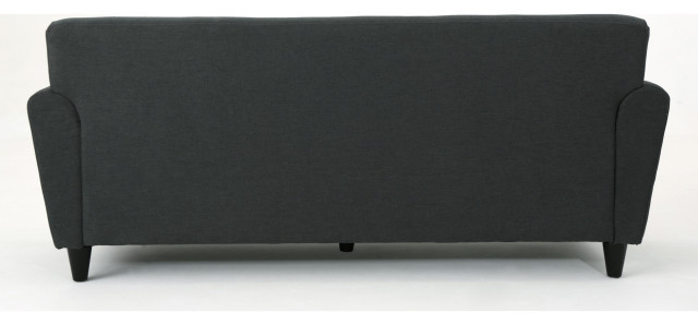 Gdf Studio Emily Buttoned Traditional Fabric 3-Seat Sofa - Midcentury ... intended for Unpacking the Comfort and Style of the GDF Studio Emily 3-Seat Sofa