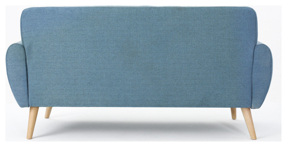 Gdf Studio Eunice Petite Mid Century Modern Tufted Fabric Sofa ... in Adding a pop of color with the GDF Studio Eunice Tufted Sofa