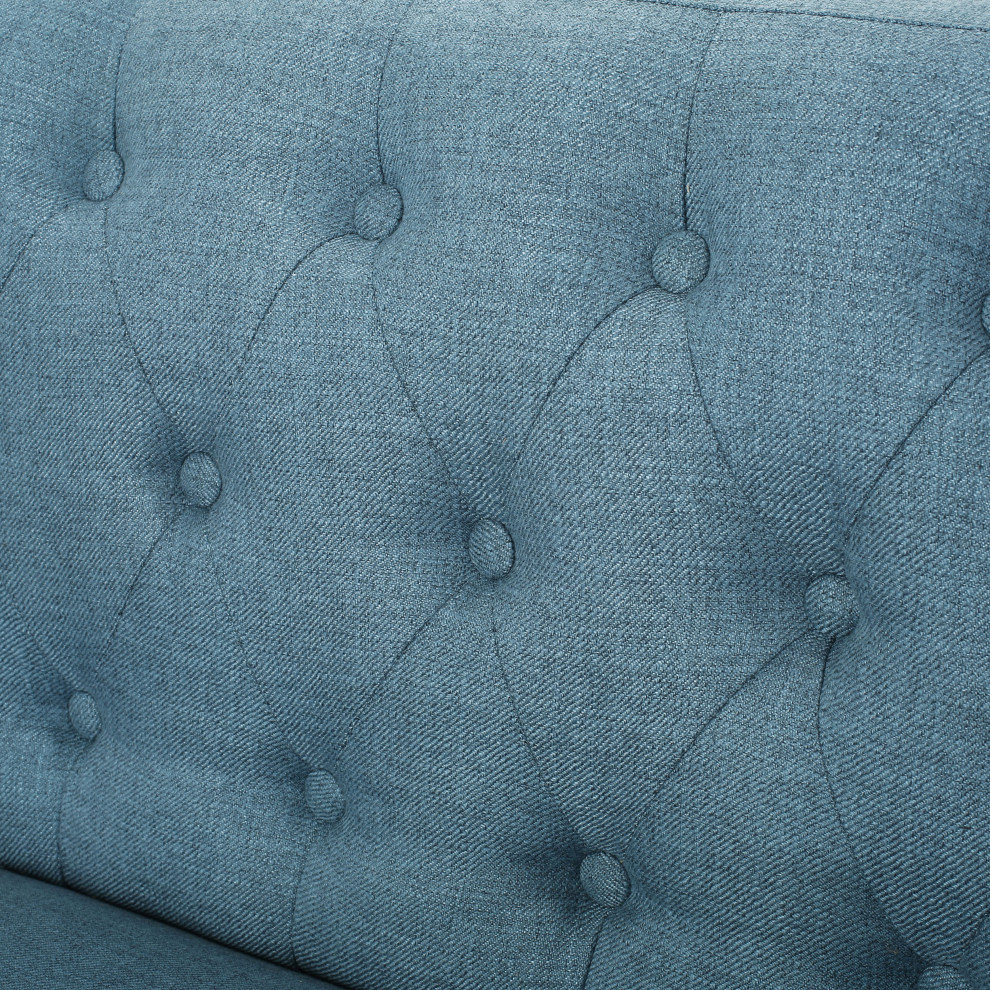 Gdf Studio Eunice Petite Mid Century Modern Tufted Fabric Sofa ... intended for
