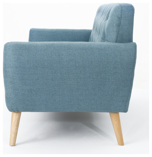 Gdf Studio Eunice Petite Mid Century Modern Tufted Fabric Sofa ... with Adding a pop of color with the GDF Studio Eunice Tufted Sofa