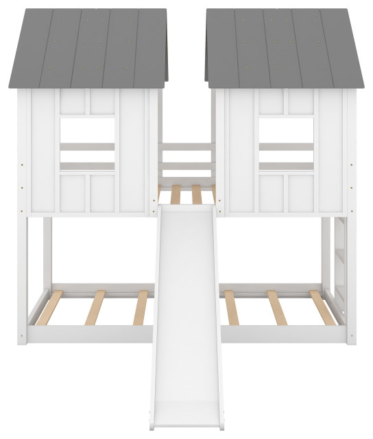 Maximizing Space and Style with the Gewnee White Twin-Over-Twin Bunk Bed