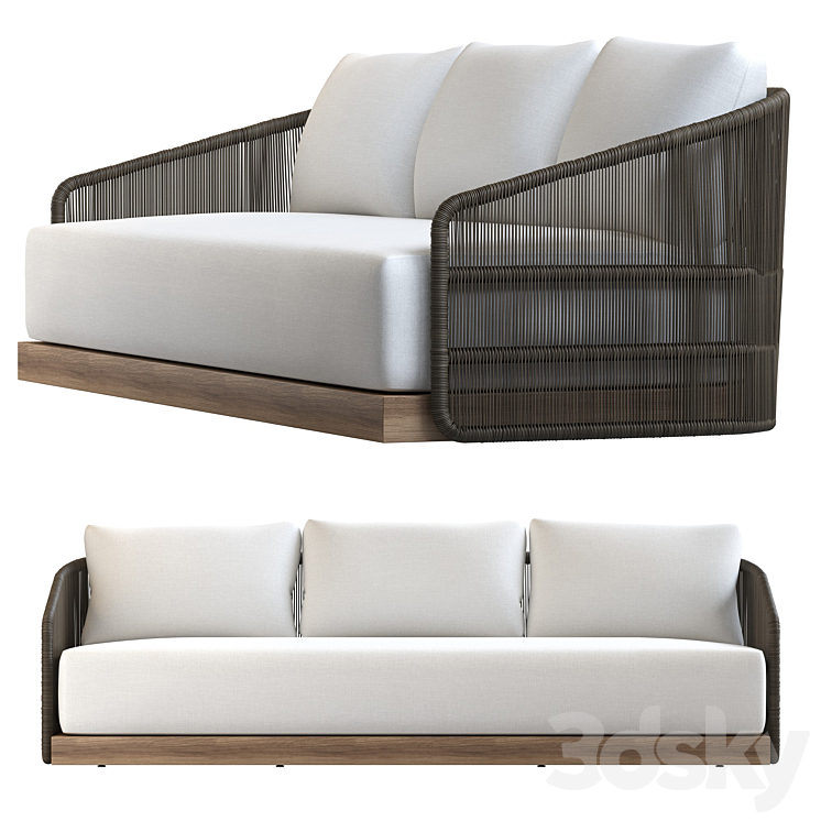 Havana Sofa Rh - Sofa - 3D Model within