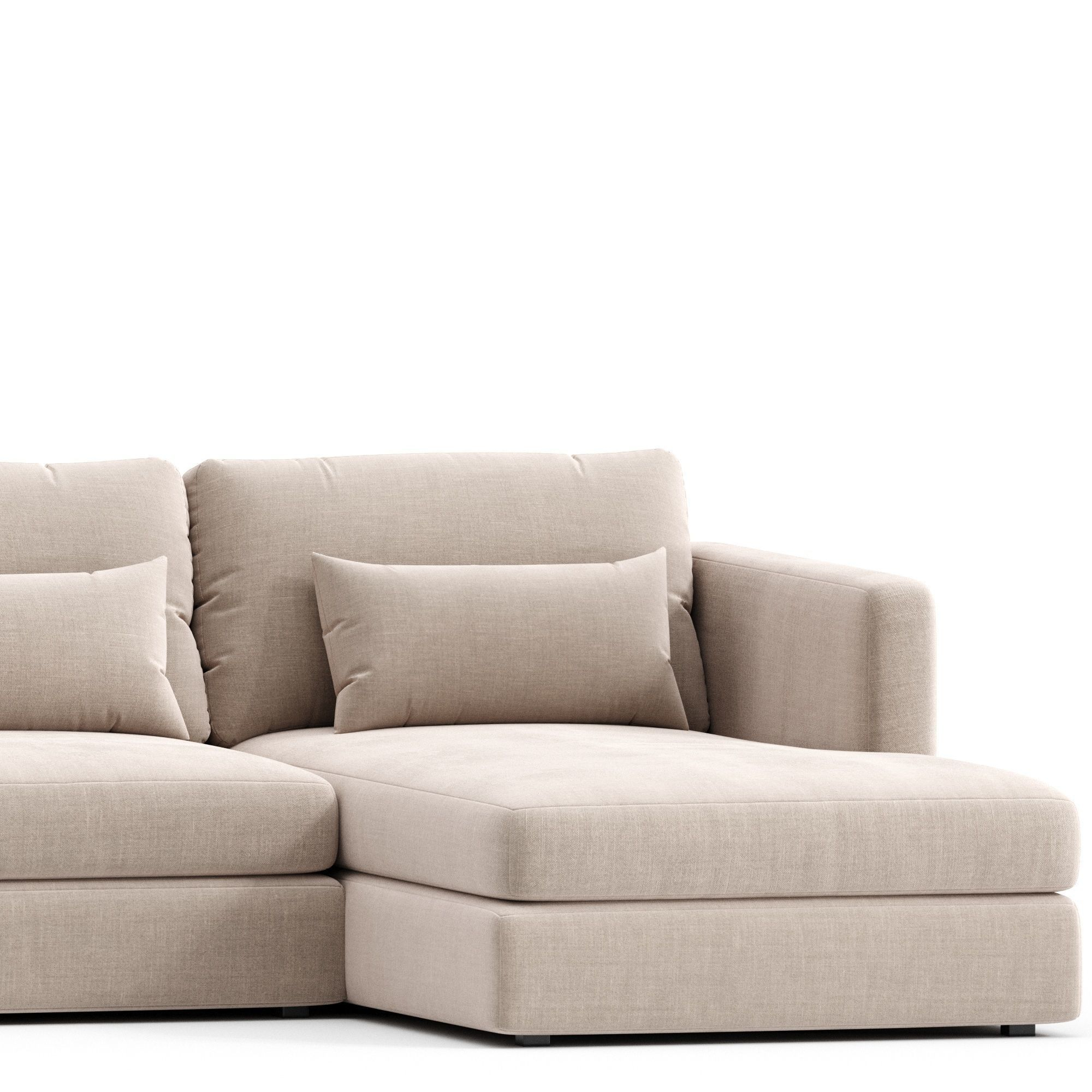 Haywood Left Sectional Sofa 3D Model | Cgtrader with regard to