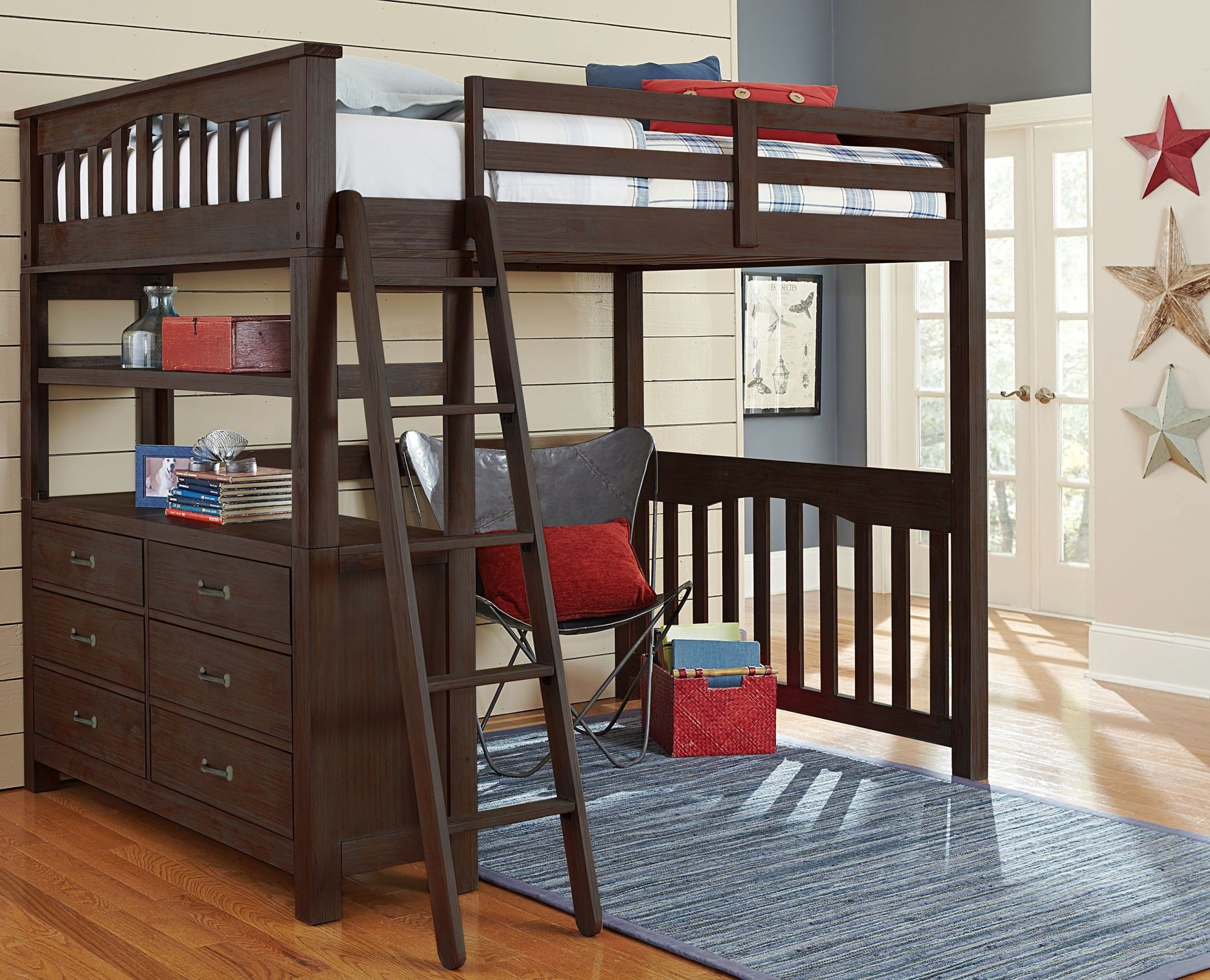 Highlands Espresso Full Loft Bed From Ne Kids | Coleman Furniture pertaining to Maximizing Space The Gewnee Espresso Loft Bed for Your Growing Child