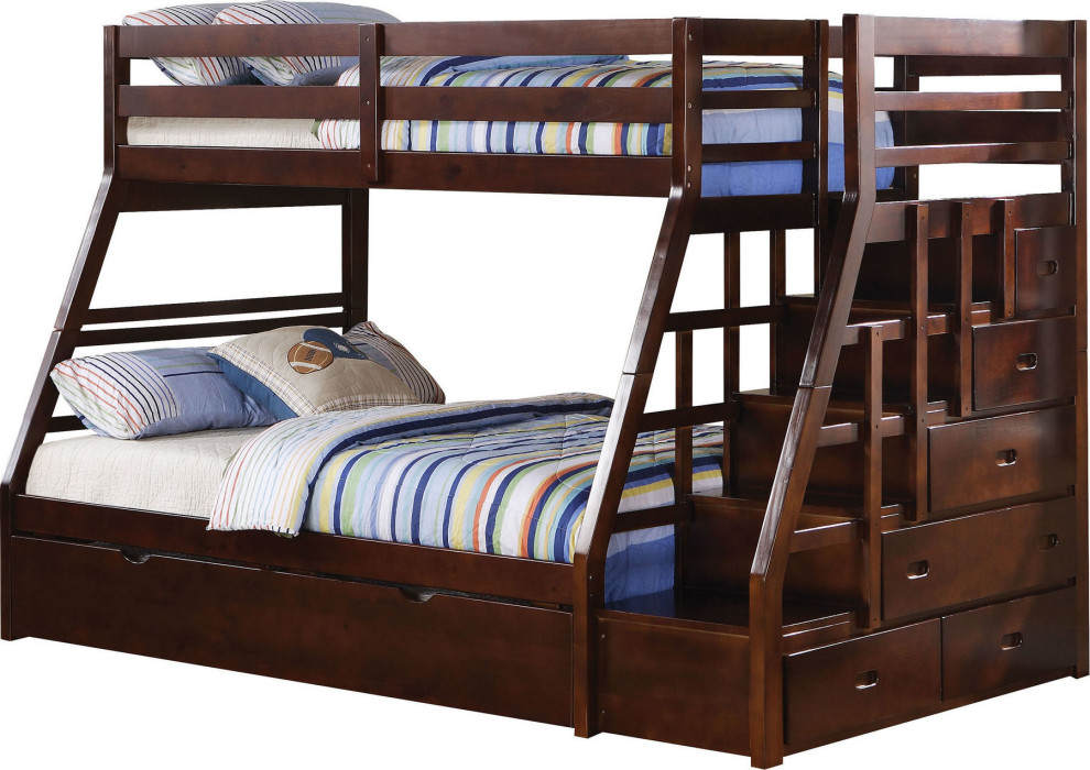 Jason Ii Bunk Bed - Transitional - Bunk Beds - By Hedgeapple | Houzz within Exploring the Ergonomics of the Jason II Bunk Bed in Espresso