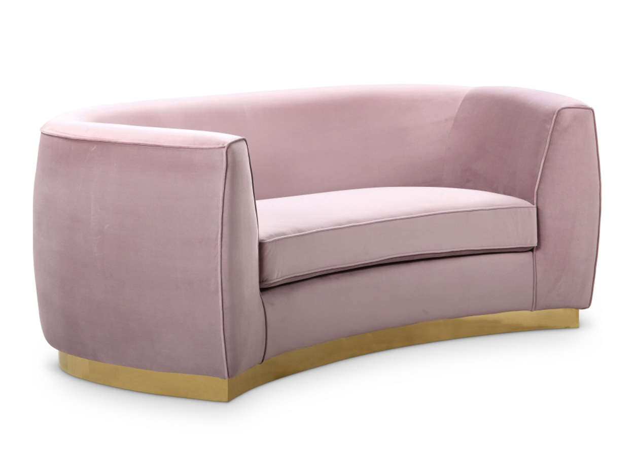 Julian Velvet Sofa By Meridian - Mig Furniture regarding