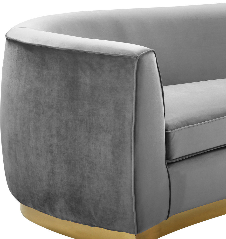 Julian Velvet Upholstered Set - Contemporary - Sofas - By Meridian ... for Understanding the Craftsmanship of the Julian Velvet Upholstered Sofa