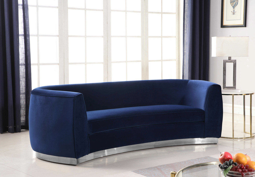 Julian Velvet Upholstered Set - Contemporary - Sofas - By Meridian ... throughout