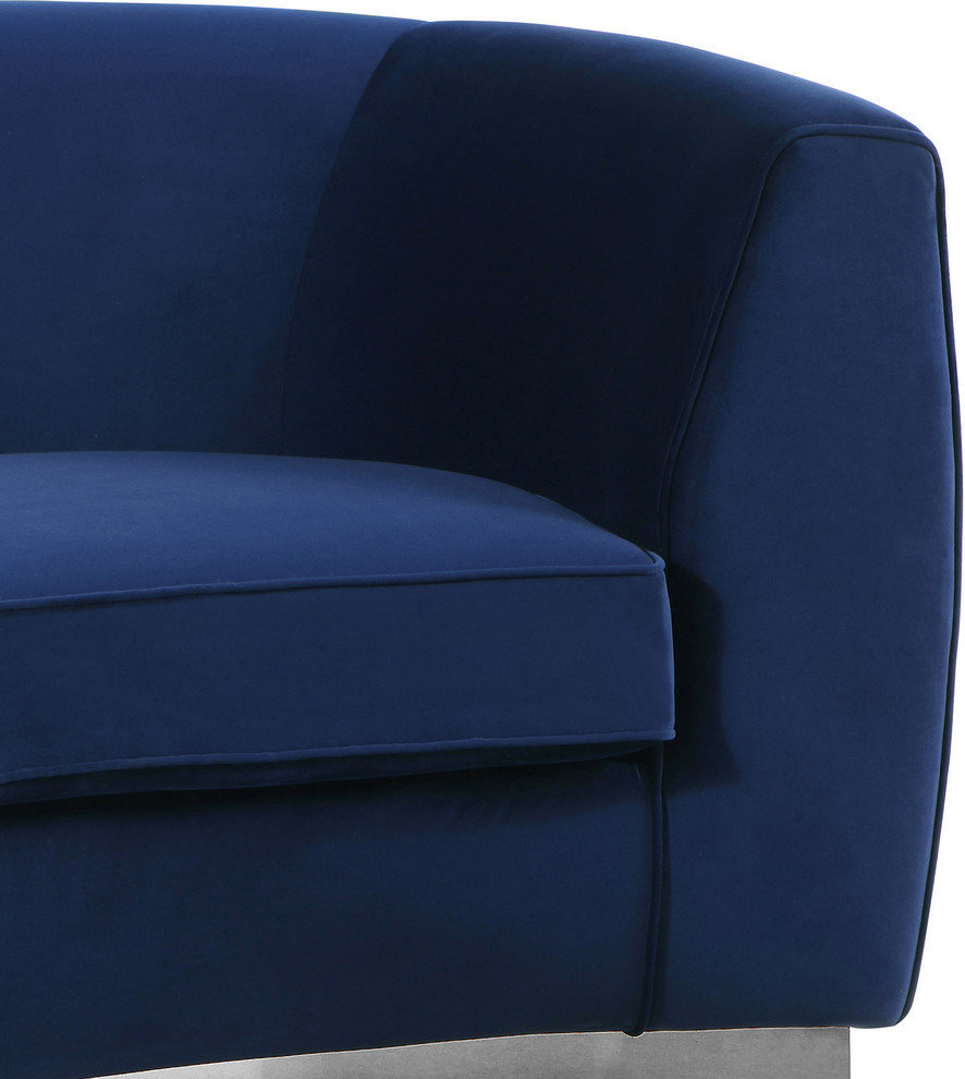 Julian Velvet Upholstered Set - Contemporary - Sofas - By Meridian ... with Understanding the Craftsmanship of the Julian Velvet Upholstered Sofa