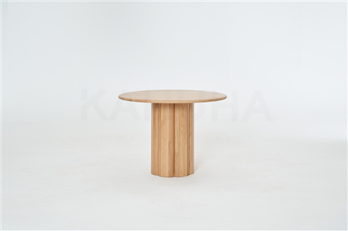 Kahuha Fine Furnishing. Tables Kora Dining Table regarding A Closer Look at the Light Oak Finish of the Kora Dining Table