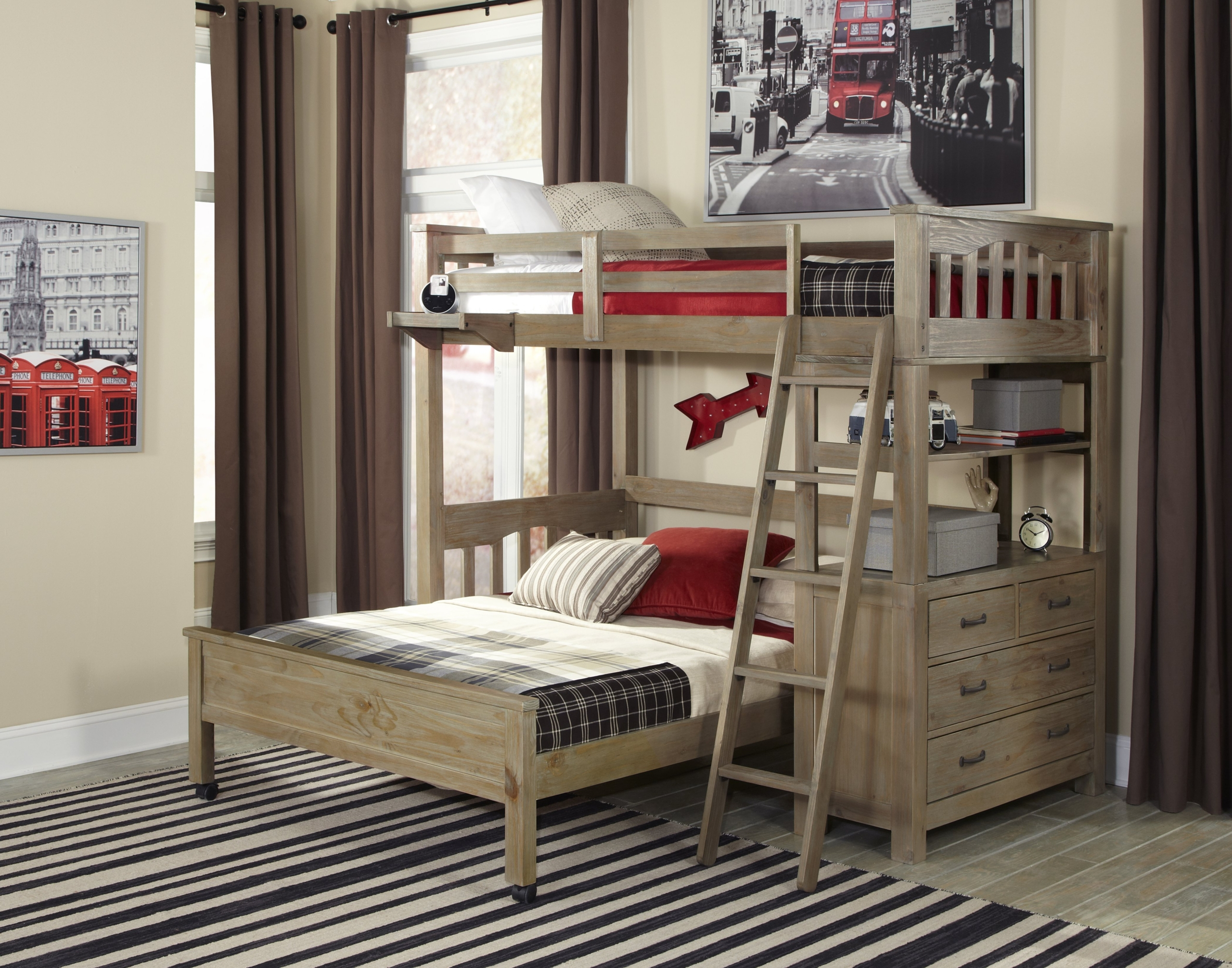 L Shaped Bunk Bed - Foter inside Designing a Cohesive Look for Shared Bedrooms with a White L-Shaped Bunk Bed