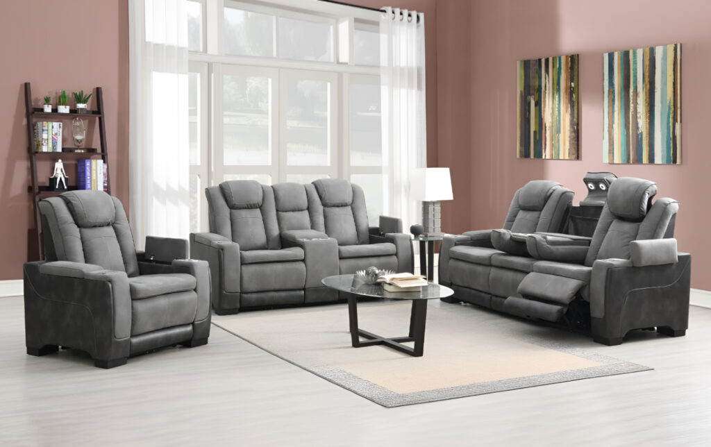 Lantana Gray Power Reclining Sofa - The Furniture Depots regarding What to Expect from the Laurel Gray Power Reclining Sofa Experience