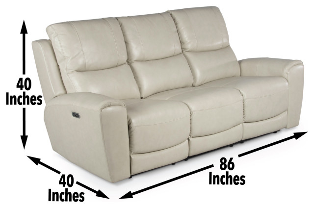 Laurel Power Reclining Sofa, Gray - Contemporary - Sofas - By Steve ... with