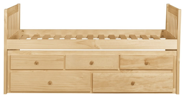 Lexicon Contemporary Wood And Mdf Board Twin/Twin Trundle Bed In ... with