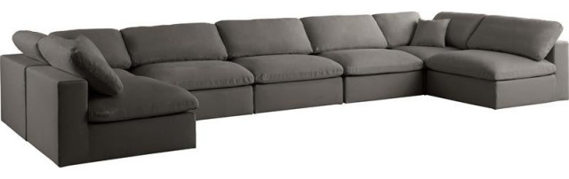 Maklaine Contemporary Soft Velvet Standard Modular Sectional Sofa In ... in Creating Cozy Spaces with the Maklaine Transitional Tufted Velvet Sofa Chaise