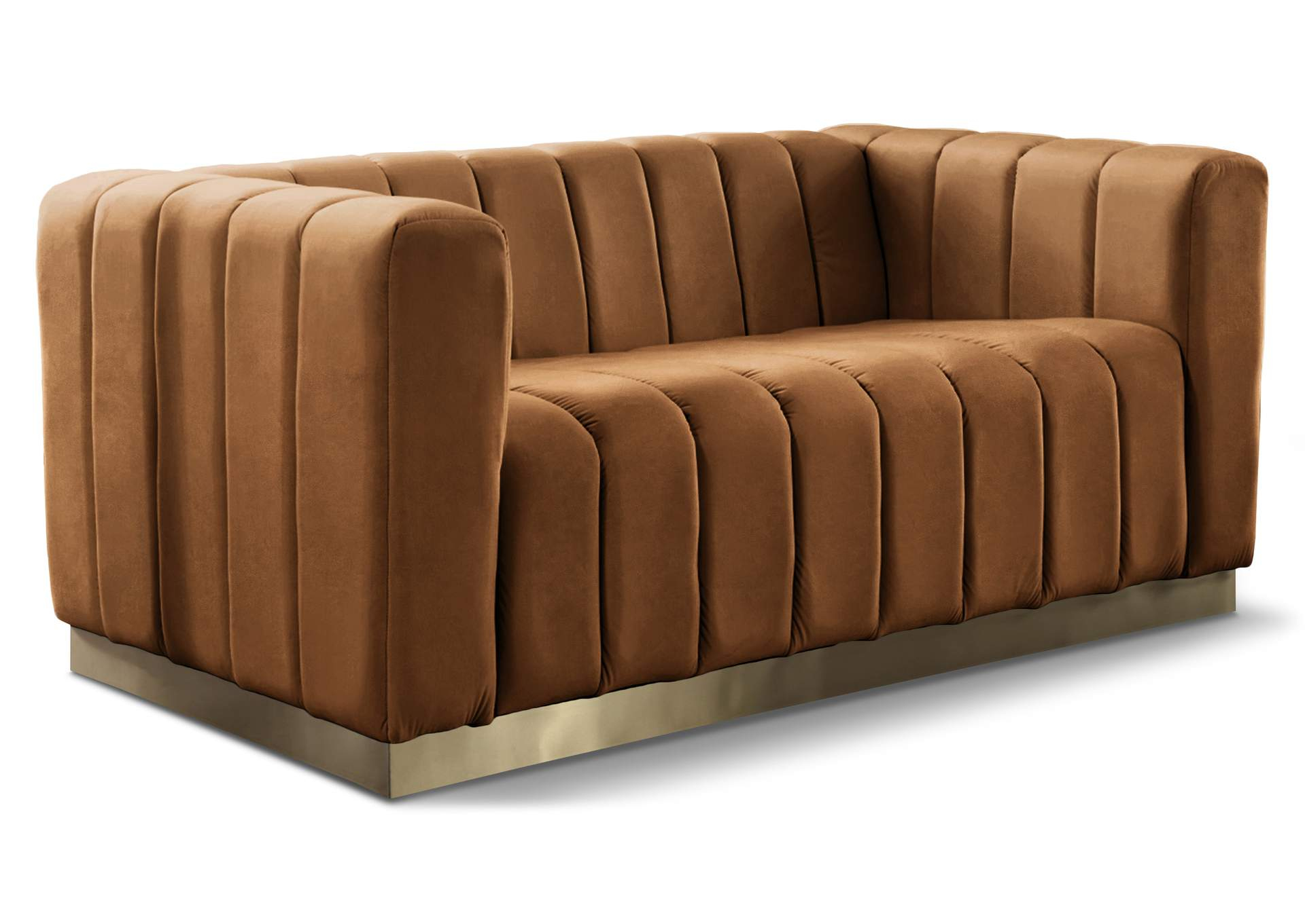 Marlon Sky Blue Velvet Sofa throughout