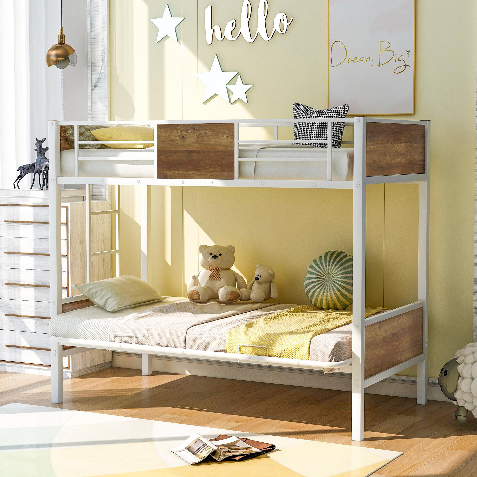 Mason &Amp; Marbles Twin Over Full Steel Futon Bunk Bed By Mason &Amp; Marbles ... inside Creative Ways to Style and Utilize Your Emma Mason Julian Twin/Futon Bunk Bed