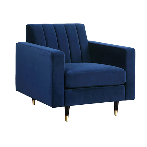 Navy Velvet Chair within Navigating the Richness of Navy Velvet in Home Decor