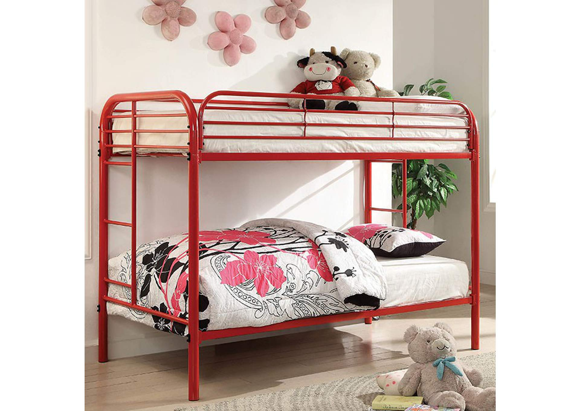 Opal Twin/Twin Bunk Bed for The Enduring Appeal of the Homelegance Rowe Twin/Twin Bunk Bed in Dark Cherry