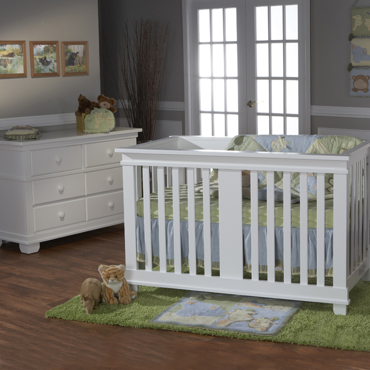 Pali 2 Piece Nursery Set - Lucca Crib And Torino Double Dresser In ... inside