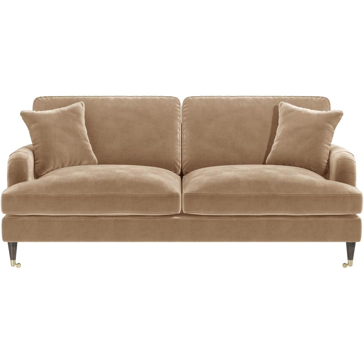 Payton Beige Velvet 3 Seater Sofa: Amazon.co.uk: Kitchen &Amp; Home for Exploring Comfort and Style with Your Sloan Saddle Velvet Sofa